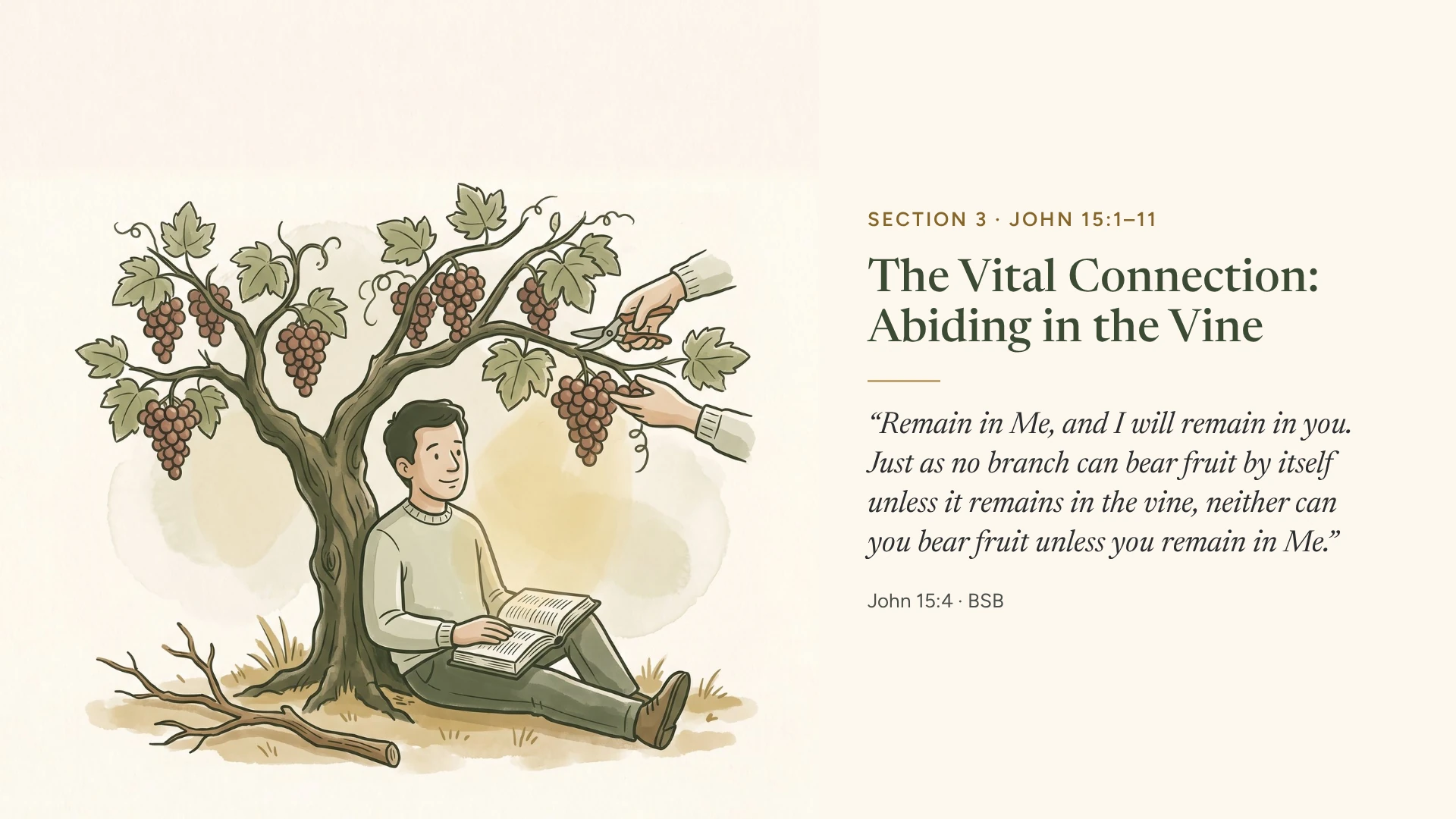 Slide 5: The Vital Connection: Abiding in the Vine