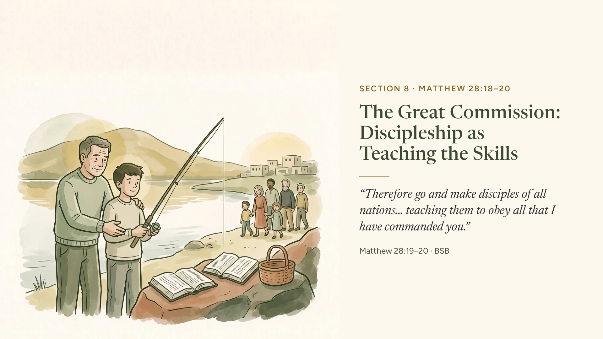 Slide 10: The Great Commission: Discipleship as Teaching the Skills