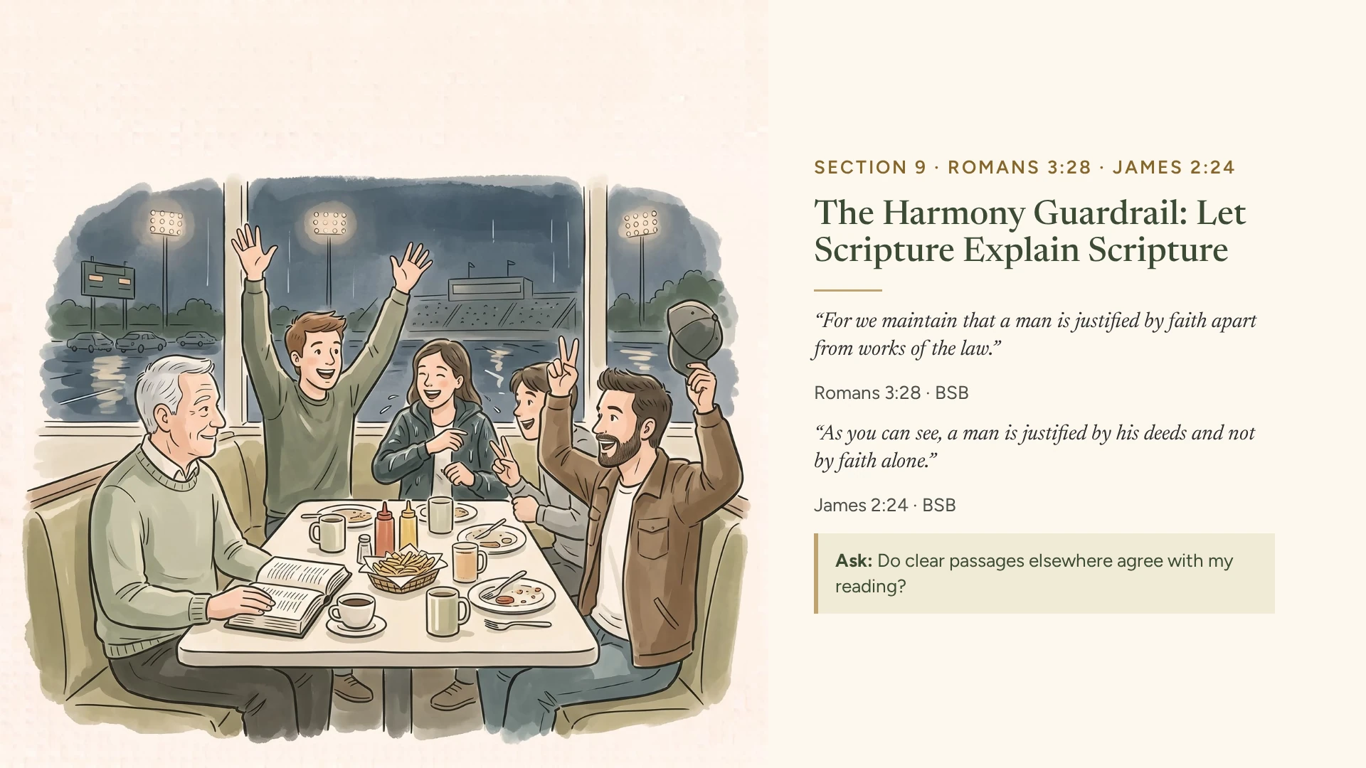 Slide 10: The Harmony Guardrail: Let Scripture Explain Scripture