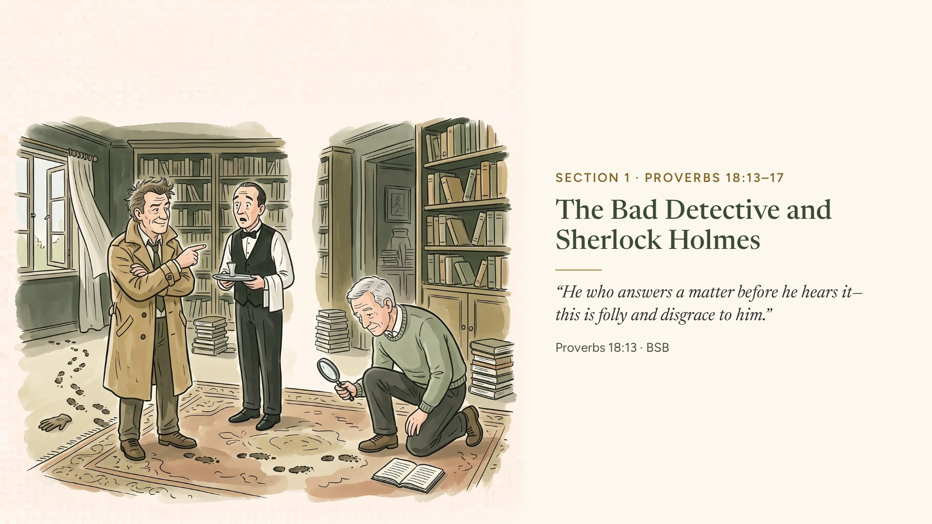 Slide 2: The Bad Detective and Sherlock Holmes